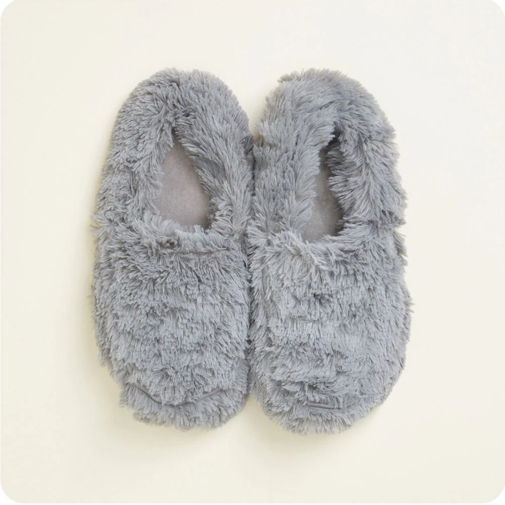 Warmies Microwavable Slippers Gray Lavender Scent NIB